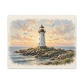 Lighthouse at Golden Hour Canvas Wall Art – Style 2