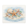 Seashells and Starfish Canvas Wall Art