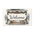 Farmhouse Christmas Porch Welcome Doormat