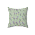 Lavender Sprigs Pattern Throw Pillow – Style 2