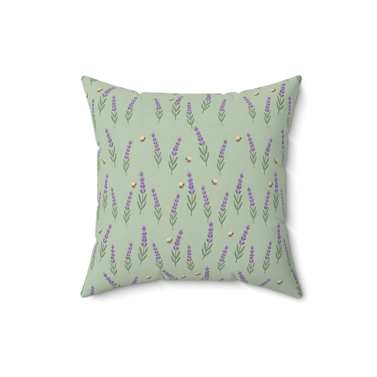 Lavender Sprigs Pattern Throw Pillow – Style 2