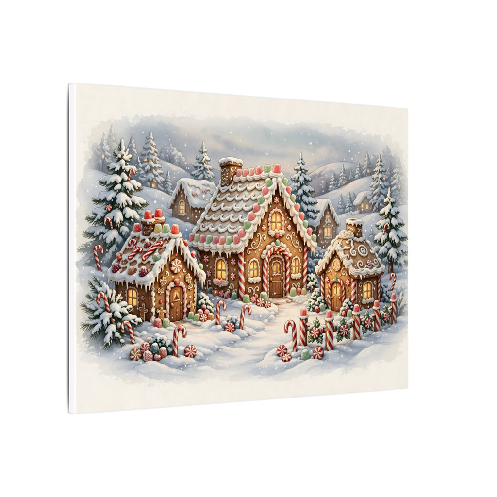 Gingerbread Village Canvas Wall Art