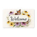 Monarch Butterflies and Wildflowers Welcome Doormat