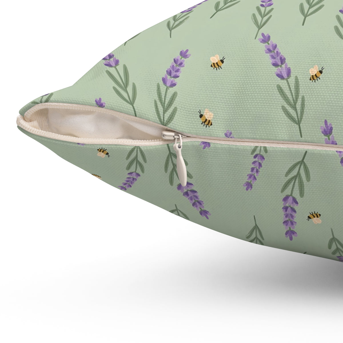 Lavender Sprigs Pattern Throw Pillow – Style 2