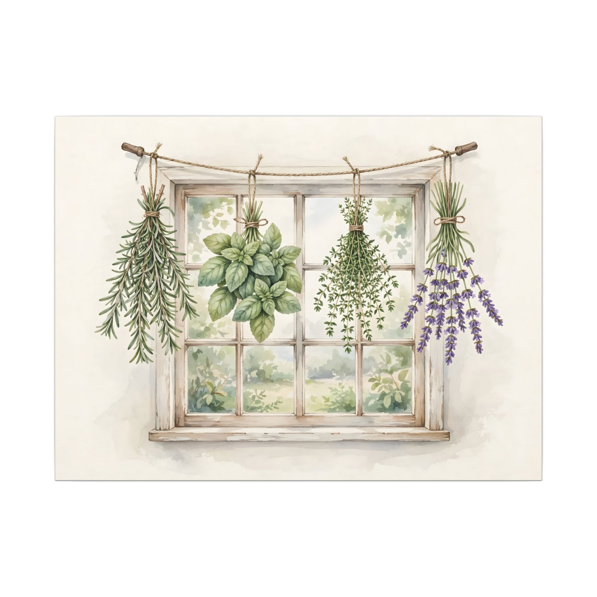 Farmhouse Kitchen Herbs Canvas Wall Art – Style 2