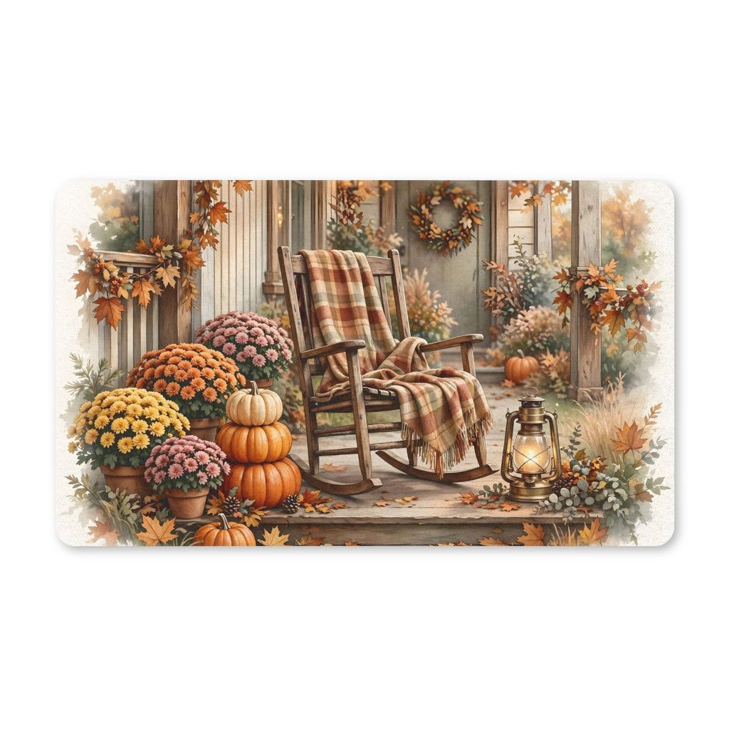 Cozy Fall Front Porch Doormat – Style 2