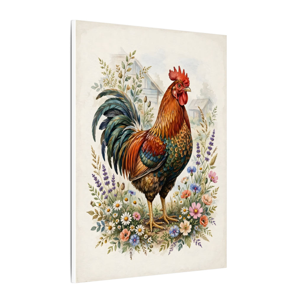 Proud Farmhouse Rooster Canvas Wall Art