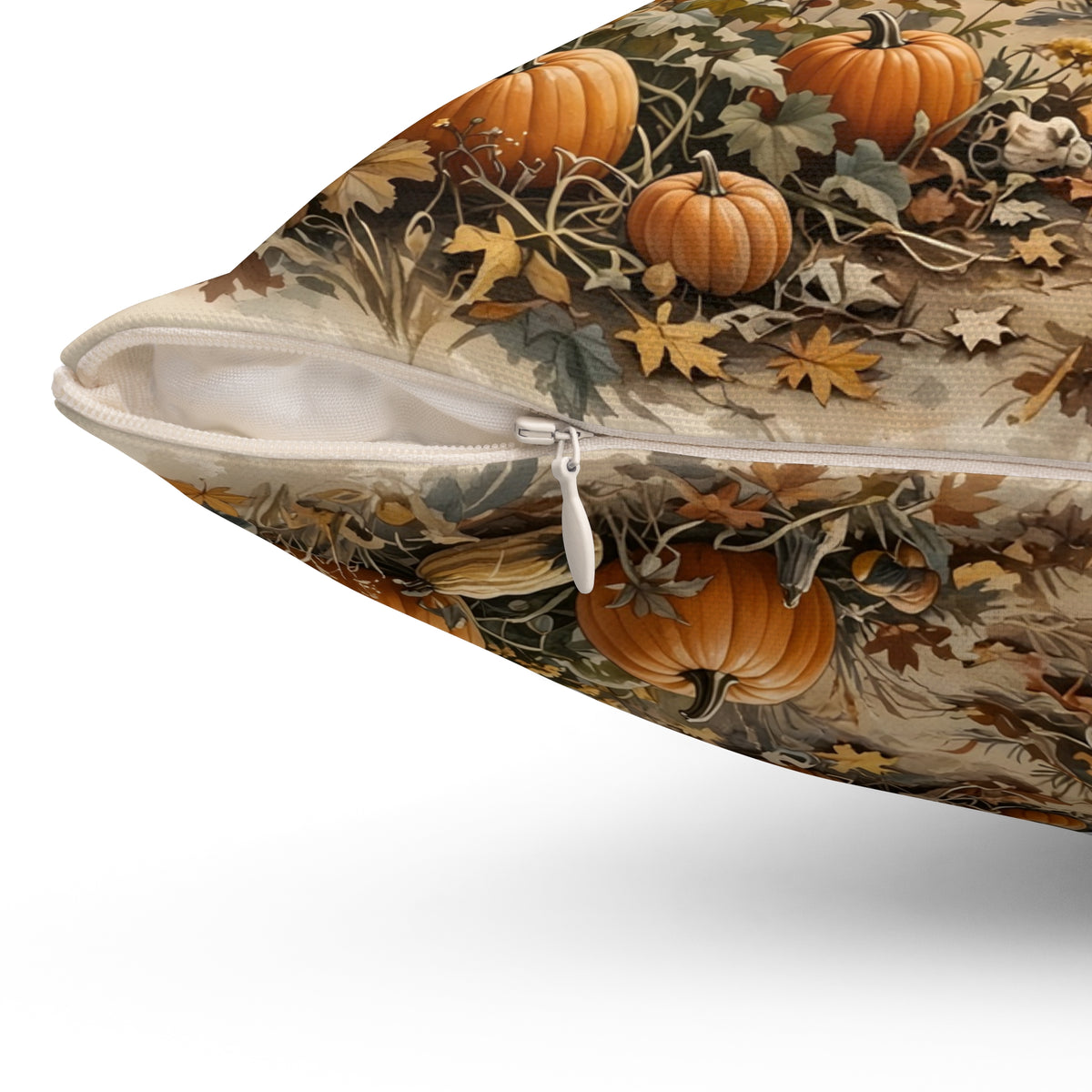 Harvest Moon over the Pumpkin Patch Throw Pillow