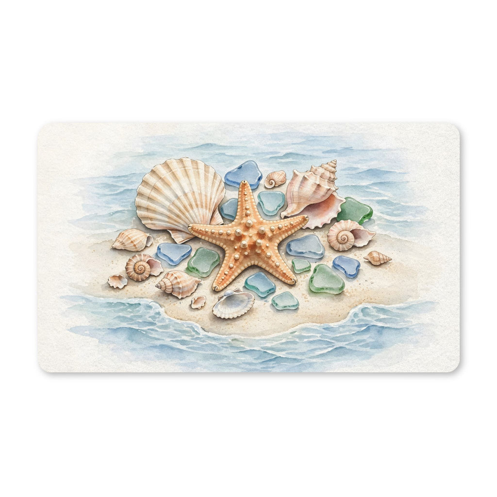 Seashells and Starfish Doormat