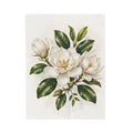 Magnolia Blossoms Velveteen Plush Blanket