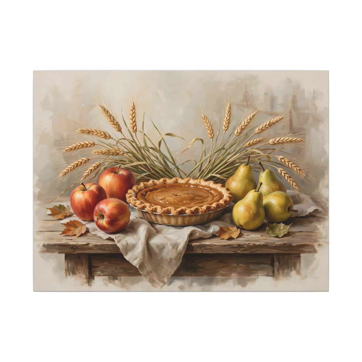 Thanksgiving Table Still Life Canvas Wall Art – Style 2