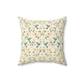 Hummingbirds and Honeysuckle Pattern Throw Pillow