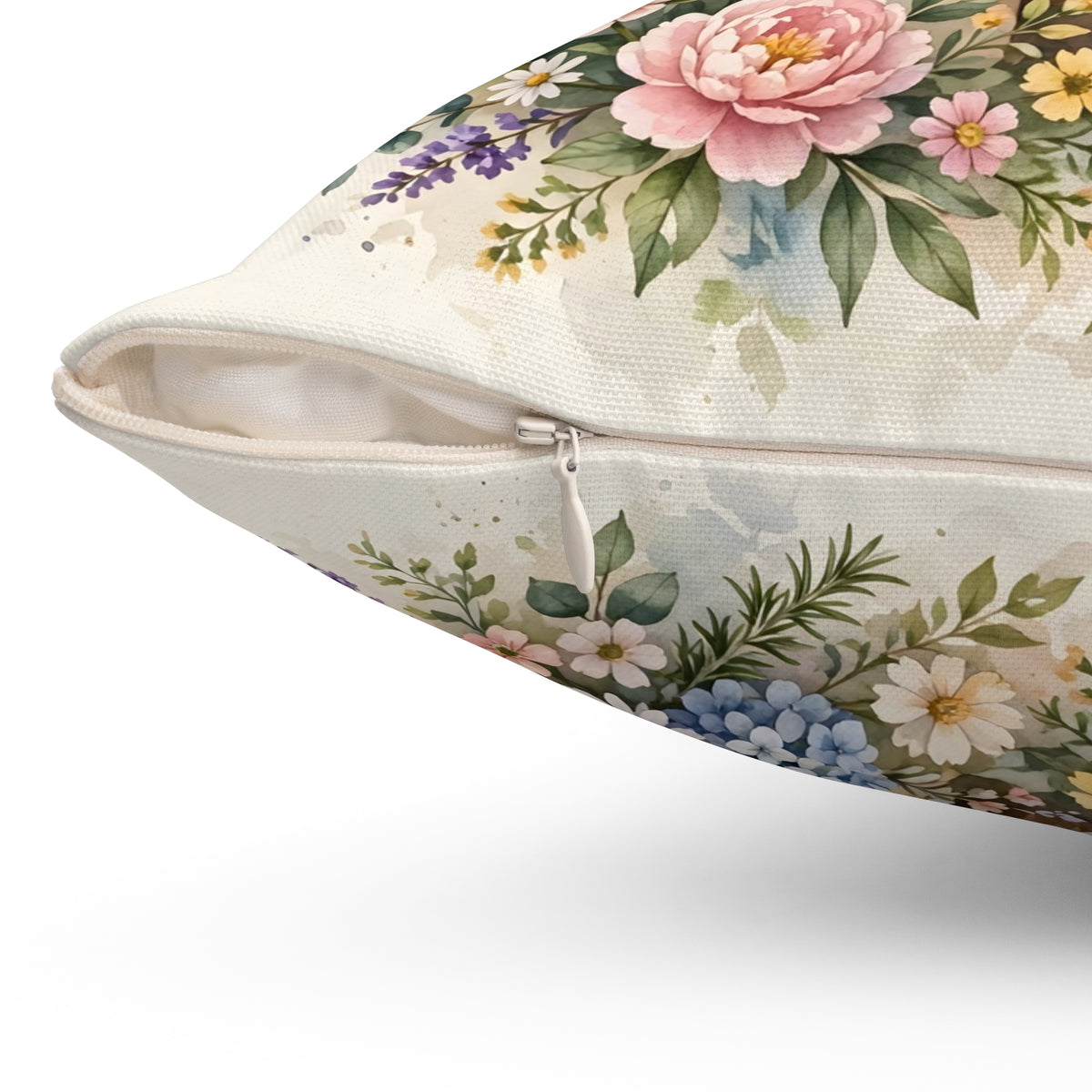 Golden Retriever in the Garden Throw Pillow