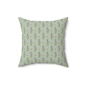 Lavender Sprigs Pattern Throw Pillow