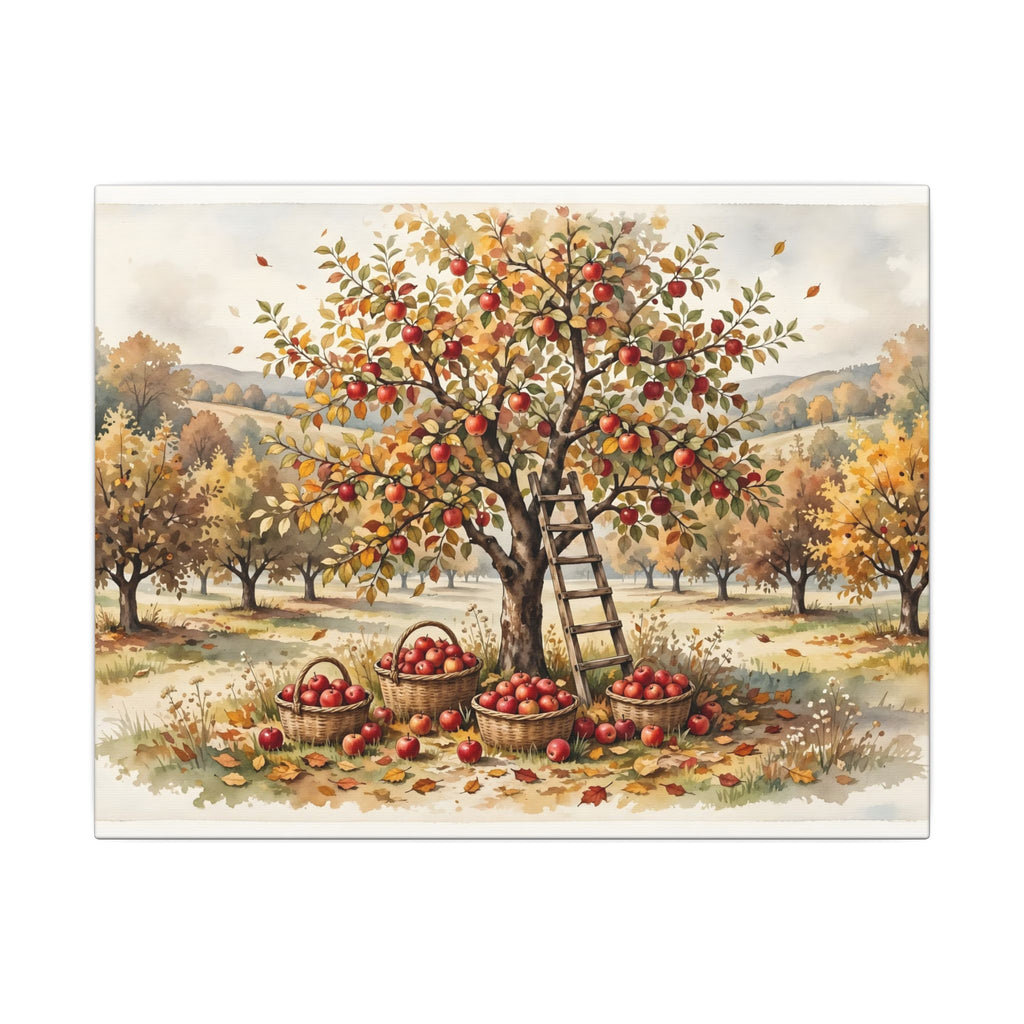 Apple Orchard in Autumn Canvas Wall Art – Style 2