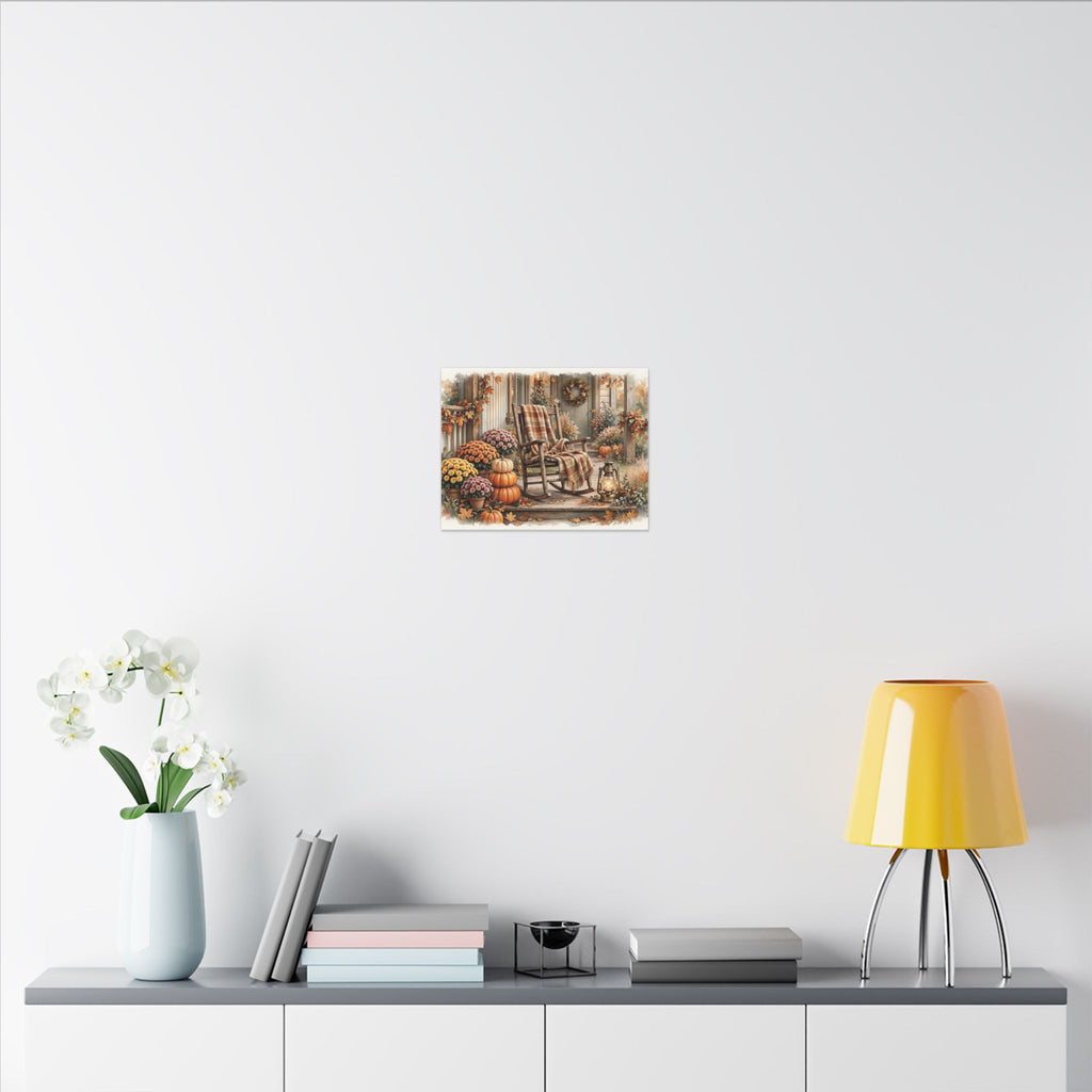 Cozy Fall Front Porch Canvas Wall Art – Style 2