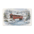 Snowy Covered Bridge Doormat – Style 2