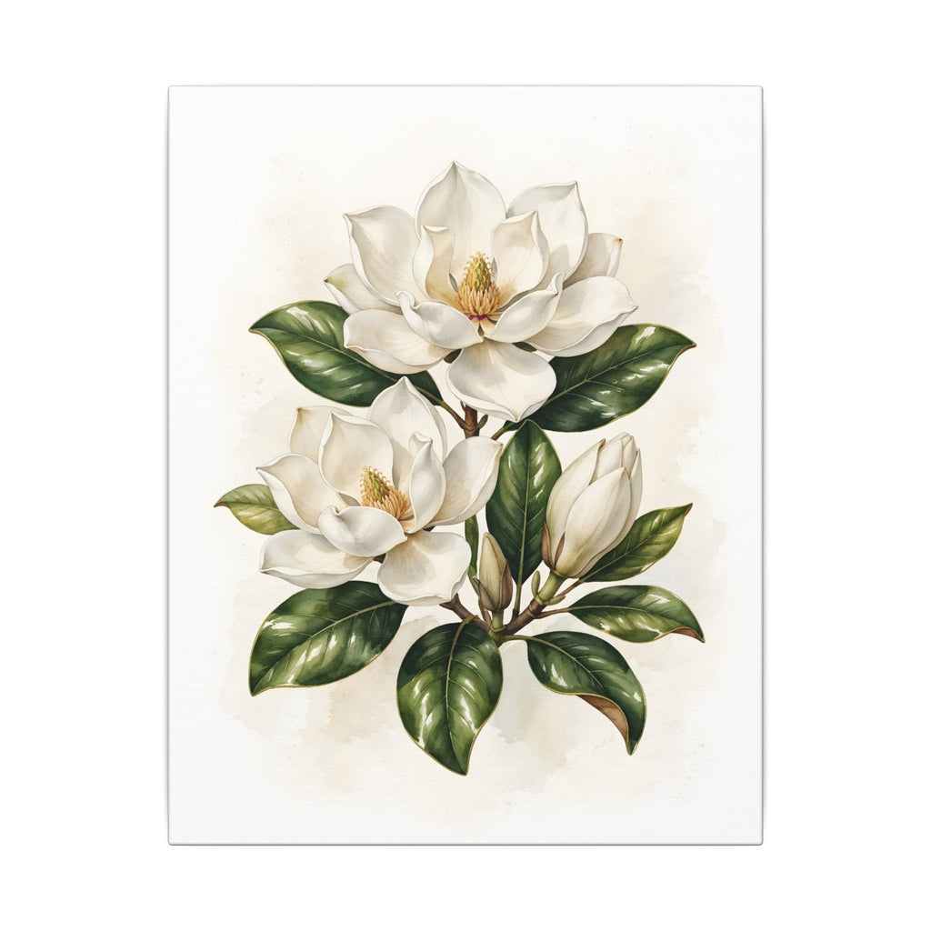 Magnolia Blossoms Canvas Wall Art – Style 2