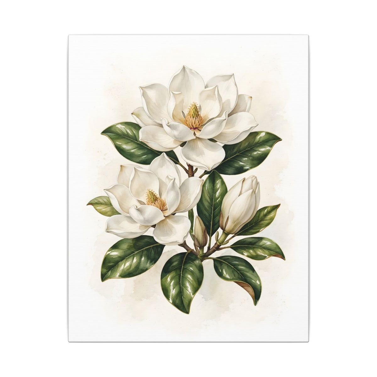 Magnolia Blossoms Canvas Wall Art – Style 2