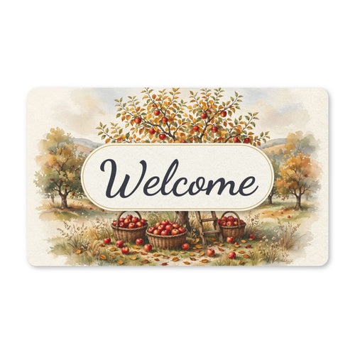 Apple Orchard in Autumn Welcome Doormat