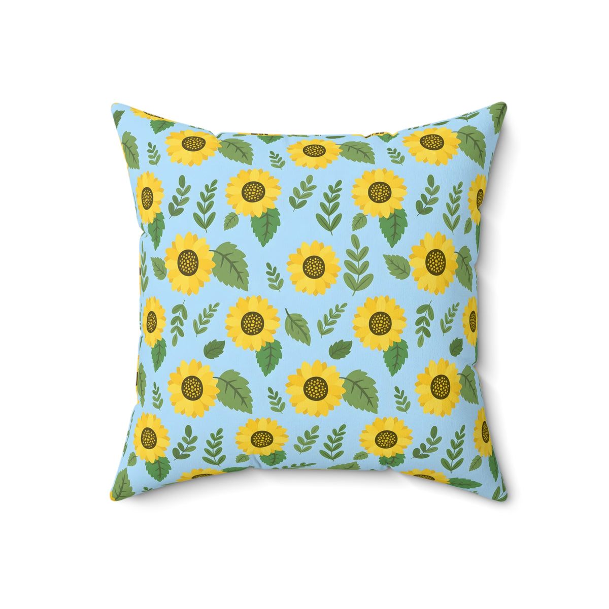 Sunflower Pattern Throw Pillow