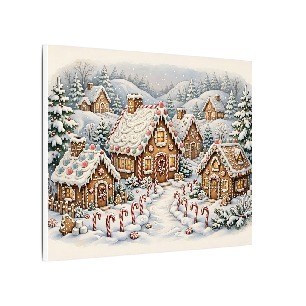 Gingerbread Village Canvas Wall Art – Style 2