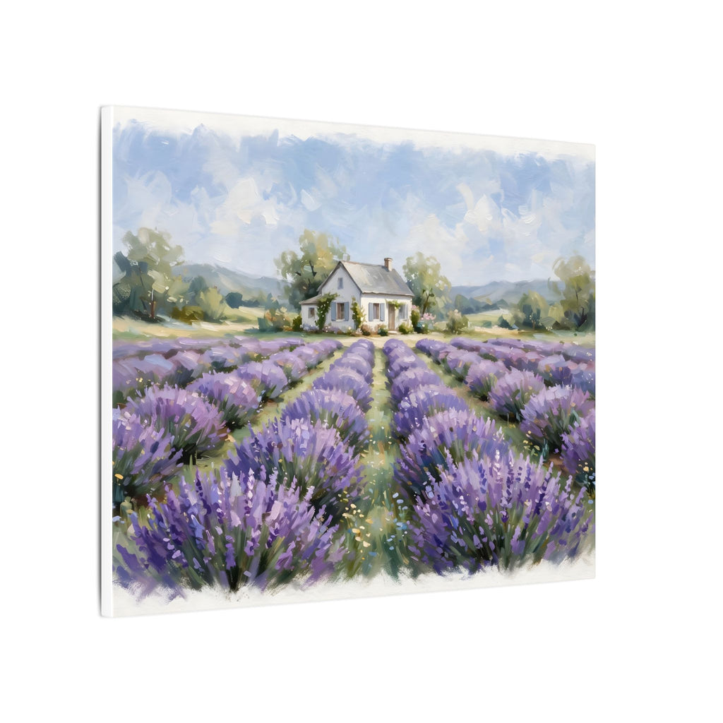 Lavender Field Farmhouse Canvas Wall Art