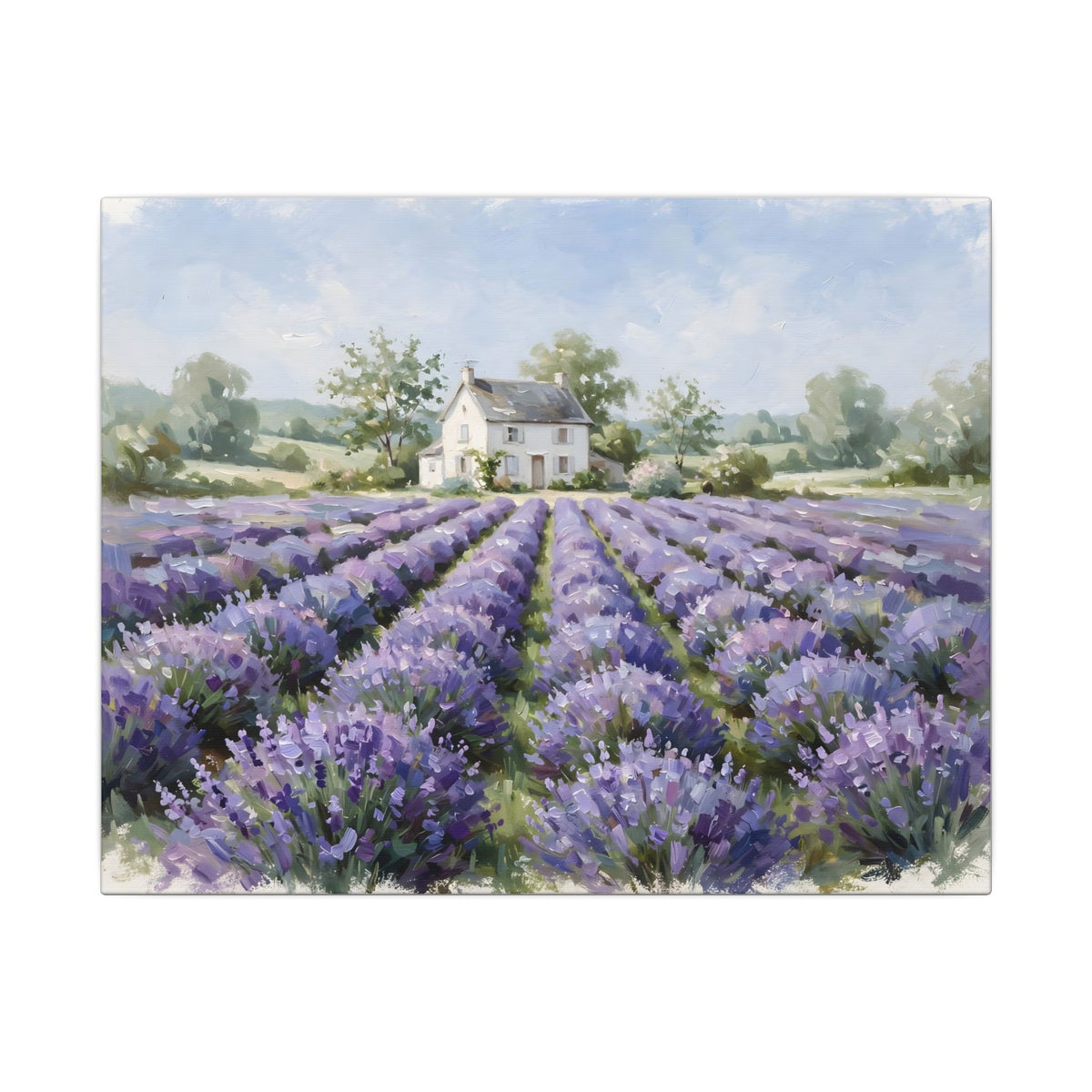 Lavender Field Farmhouse Canvas Wall Art – Style 2
