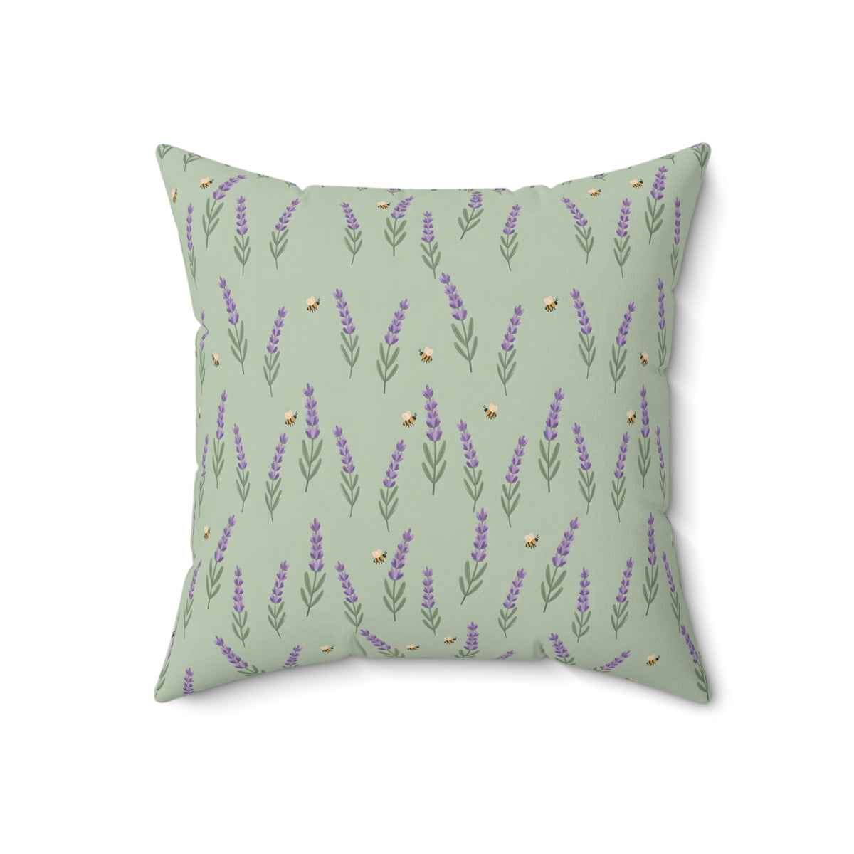 Lavender Sprigs Pattern Throw Pillow – Style 2