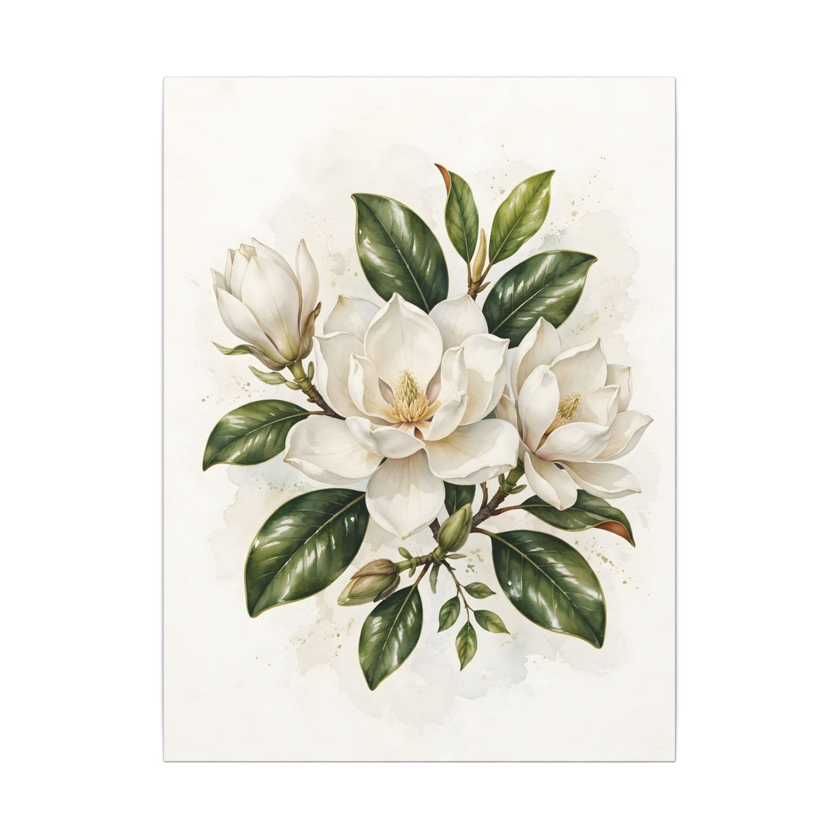 Magnolia Blossoms Canvas Wall Art
