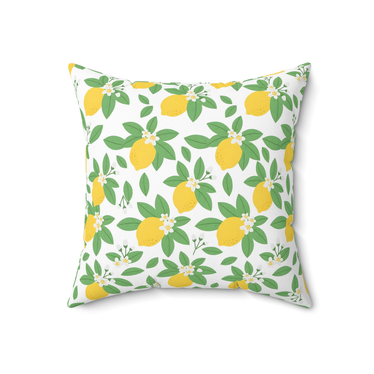 Farmhouse Lemon Pattern Throw Pillow – Style 2