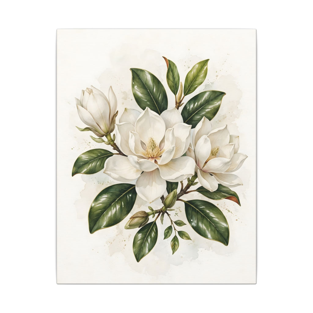 Magnolia Blossoms Canvas Wall Art