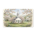 Country Church in Spring Doormat