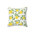 Farmhouse Lemon Pattern Throw Pillow
