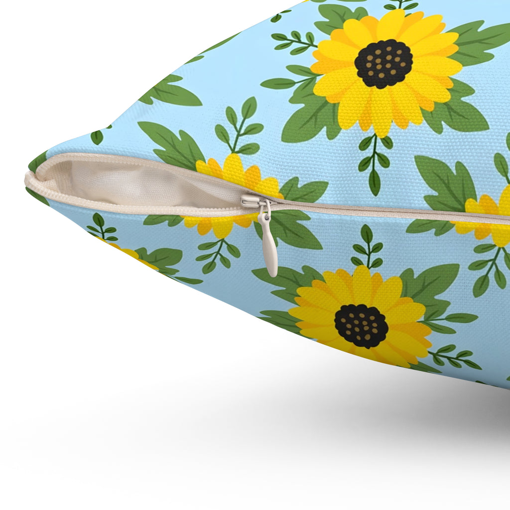 Sunflower Pattern Throw Pillow – Style 2