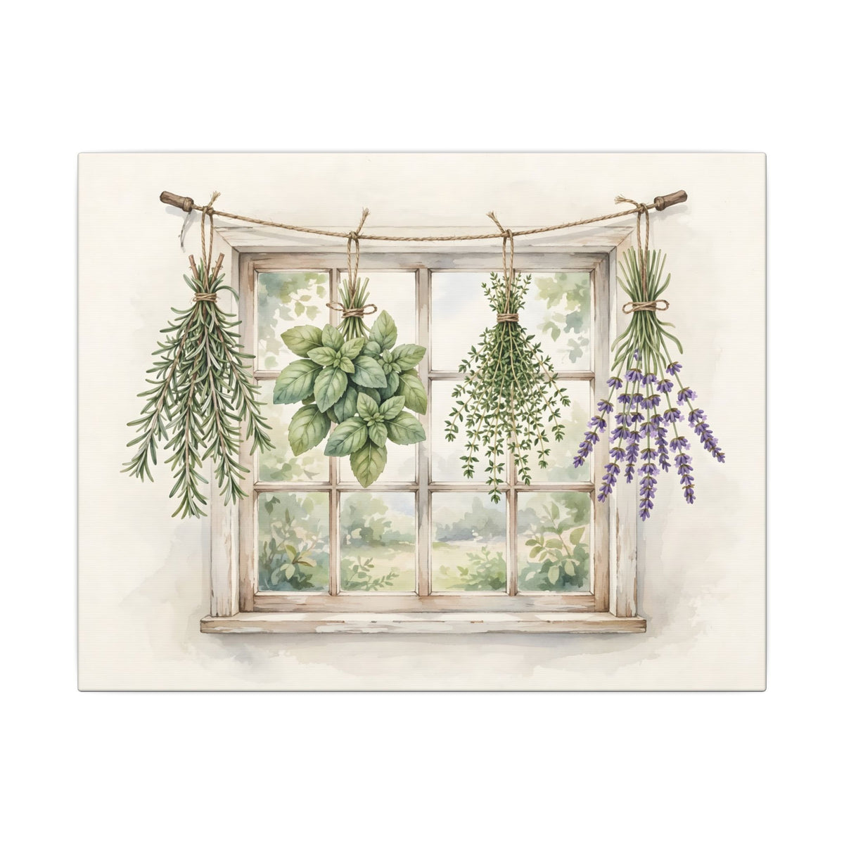 Farmhouse Kitchen Herbs Canvas Wall Art – Style 2