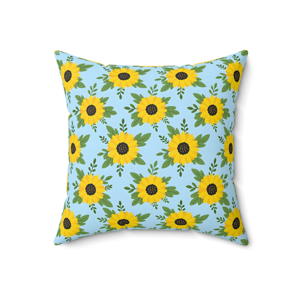 Sunflower Pattern Throw Pillow – Style 2