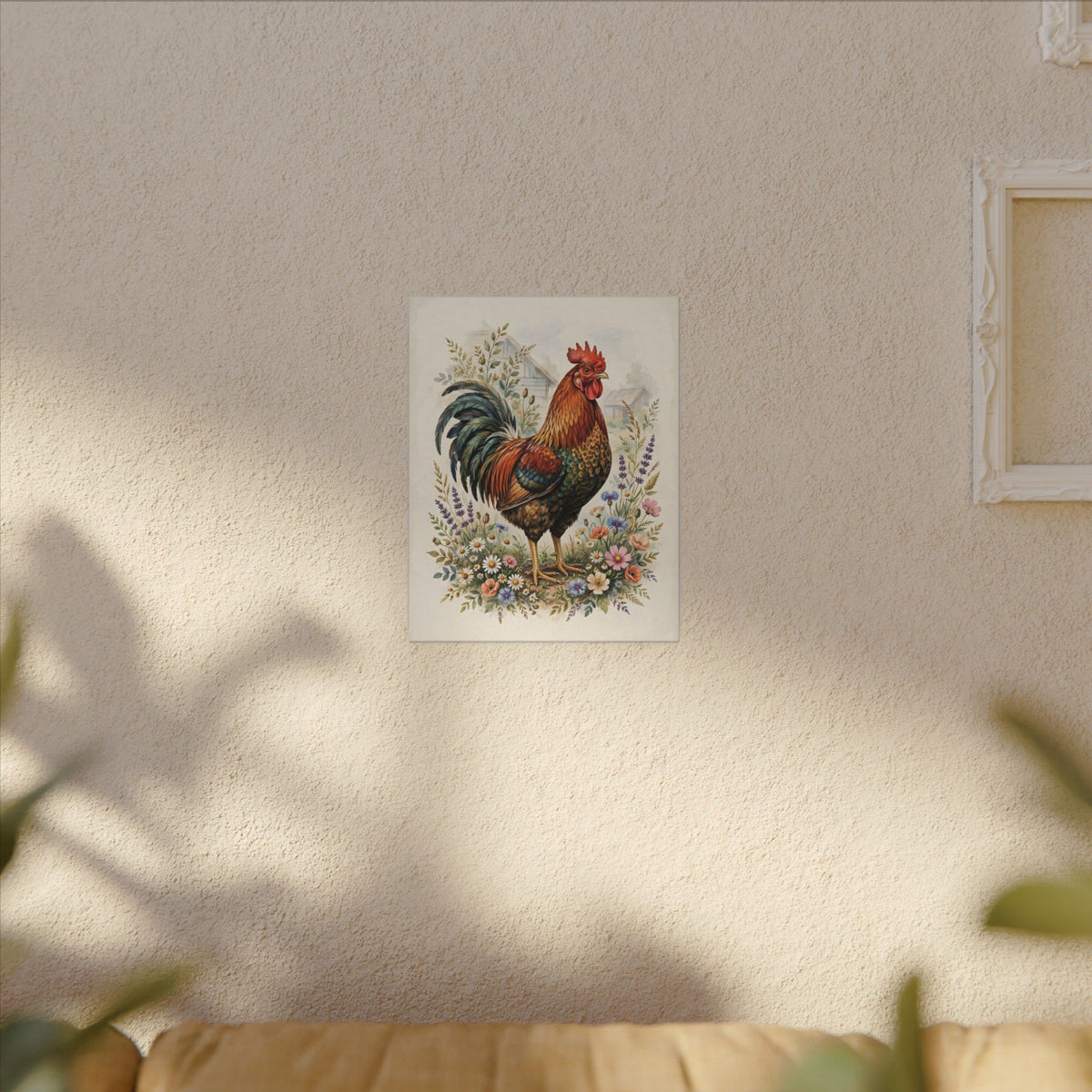 Proud Farmhouse Rooster Canvas Wall Art