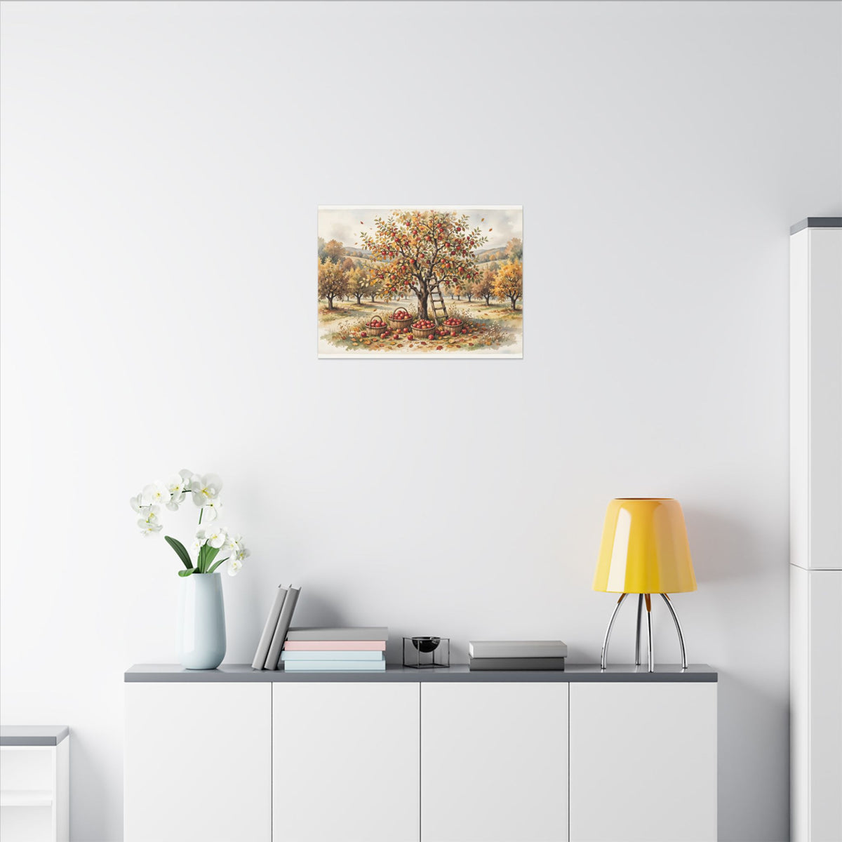 Apple Orchard in Autumn Canvas Wall Art – Style 2
