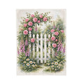Cottage Garden Gate Velveteen Plush Blanket – Style 2